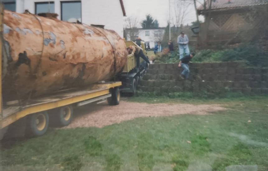 Abtransport Wasserfass nach Urexweiler